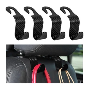 4 Pack Car Seat Headrest Hooks Back Seat Hanger Storage Organizer for Purse - Picture 1 of 6