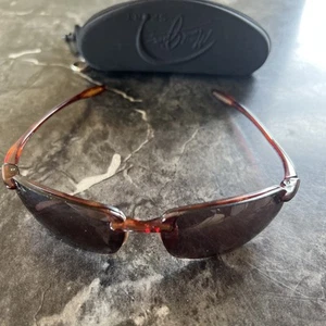Occhiali da sole Maui Jim così come sono MJ 407-10 Ho'okipa Sport marrone tartaruga Giappone polarizzati - Foto 1 di 11