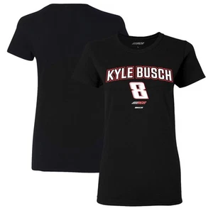 Women's Richard Childress Racing Team Collection Black Kyle Busch Rival T-Shirt - Picture 1 of 3