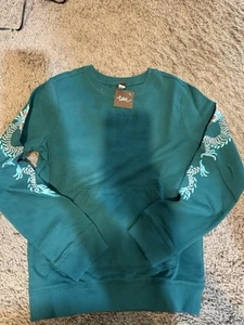 Tea Collection Boys Green Dragon Sweatshirt Size 10 NWT - Picture 1 of 4