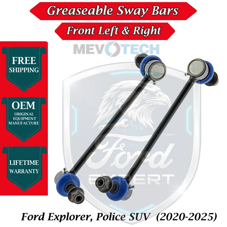 Premium OE Front Sway Bars For 2020-2025 Ford Explorer Police SUV 10 Yr Warranty - Image 1 of 4