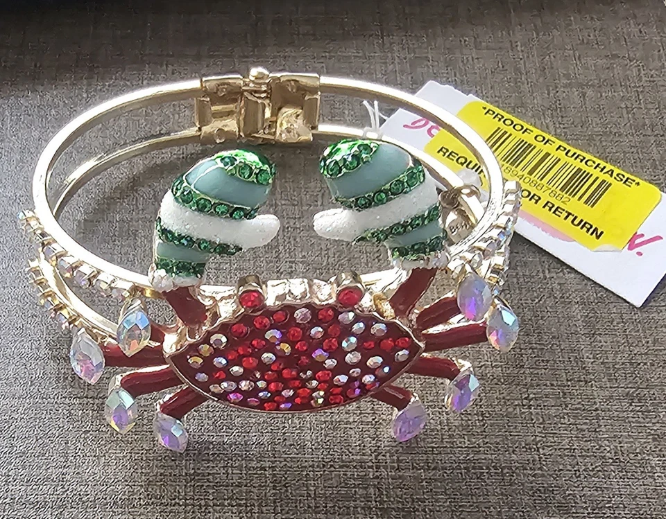 Pulsera de cangrejo con joyas Betsey Johnson nueva con etiquetas Foto 1 de 1