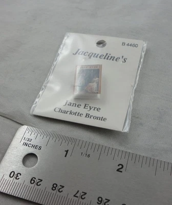 Libro miniatura casas de muñecas Jacqueline's Jane Eyre Charlotte Bronte escala 1:12 Foto 1 de 2