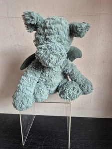 Jellycat Fuddlewuddle Dragon Green Sage come nuovo raro drago testurizzato giocattolo morbido (P9) - Foto 1 di 14