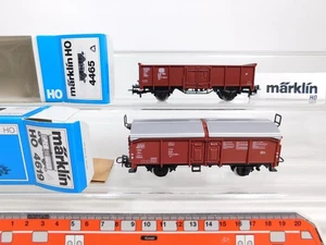 CY127-0, 5 #2x Märklin H0 AC Freight Car DB : 4465+ 4619 Very Good/Mint + Box - Picture 1 of 5