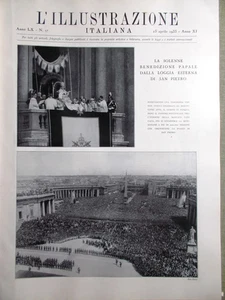 Italienische Illustration vom 23. April 1933 Akron Porta Santa Marekani Saso Volo - Bild 1 von 1