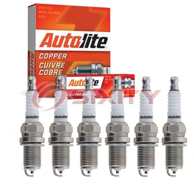 Velas de ignição Autolite núcleo de cobre 6 peças para 1999-2000 Mitsubishi Montero Sport cp - Imagem 1 de 4