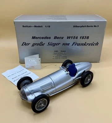 Neuwertiger CMC Mercedes Benz Silberpfeil W154 Nr. 3 OVP 1:18 - Bild 1 von 4