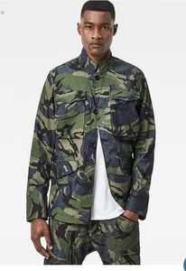 Men's G-STAR Raw M-65 Camo Overshirt Military Coat Field Army Jacket SZ XL EU 54 - Picture 1 of 24