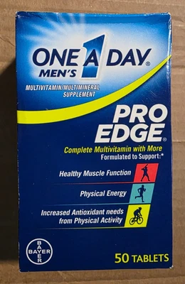 Multivitamínico masculino One-a-day Pro Edge, 50 comprimidos EXP: janeiro de 2027 - Imagem 1 de 4