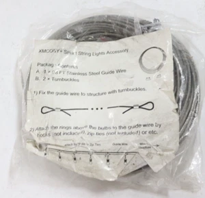 Smart String Light Accessory by XMCOSY Guide Wire & Turnbuckles, 98ft - Picture 1 of 1