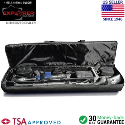 Bolsa de viaje acolchada Explorer Cases Ultimate 3 armas (negra) equipada para Pelican 1750 Foto 1 de 4
