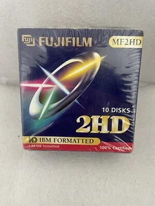 Disketten Unbenutzt Fuji Film MF2HD 10 Stück 10x Floppy Diskette Groß! - Afbeelding 1 van 3