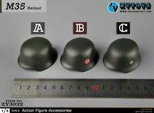 1/6 Scale Doll Did Ss World War Ii German M35 Metal Helmet Helmet Model Toy New