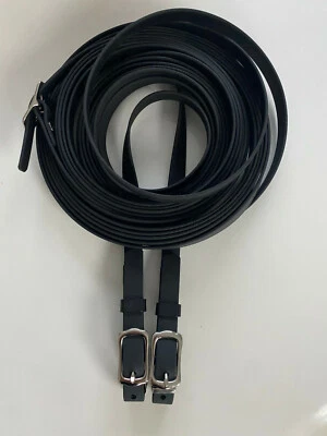 ZAZU-TIERSHOP.DE BioThane Fahrleine, Einspänner, Breiten 12mm, 16mm, 19mm Dicke 2,5mm Lederoptik