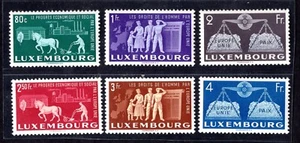 LUXEMBURG 1951 SCOTT #B272-B277 MINT NEVER HINGED - Picture 1 of 2