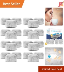 Pack of 24 Charcoal Water Filters Resin Easy Install for Keurig Coffee Makers - Picture 1 of 7