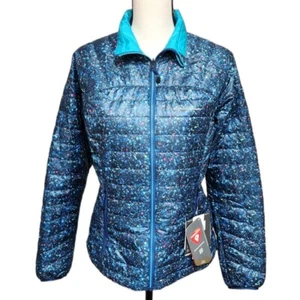 Eddie Bauer First Ascent Jacket Ignitelite Reversible Primaloft Women Blue SMALL - Picture 1 of 23