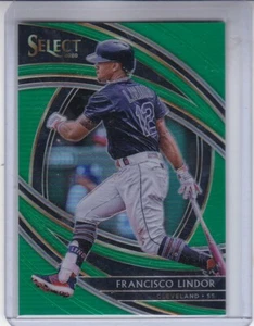 FRANCISCO LINDOR 2020 SELECT EMERALD GREEN PARALLEL #3/5 #189 METS INDIANS - Picture 1 of 2