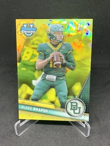 2023 Bowman University Sapphire Blake Shapen Yellow Refractor /75 BAYLOR 8324 - Picture 1 of 2