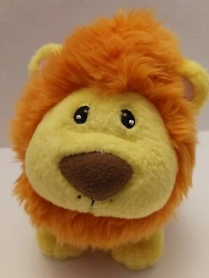 Mini peluche de peluche Neopets 2003 naranja/amarillo Noil Lion Foto 1 de 4