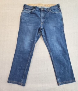 Duluth Trading Co Jeans Men's 42x32 Blue Ballroom Flex Relaxed Fit Straight Leg - Picture 1 of 15