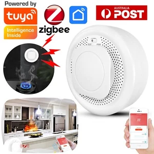 Smart Smoke Detector Fire Alarm Sensor Wireless Interconnected Tuya Zigbee APP - Picture 1 of 17