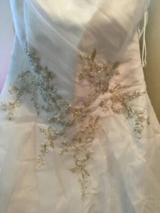 Forever Yours 49109 Bridal gown Wedding Dress White 14 Brand New with tags - Picture 1 of 9