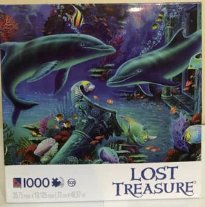 Dolphin Dreams Lost Treasure 1000piece Puzzle 28 X 19 - Picture 1 of 3