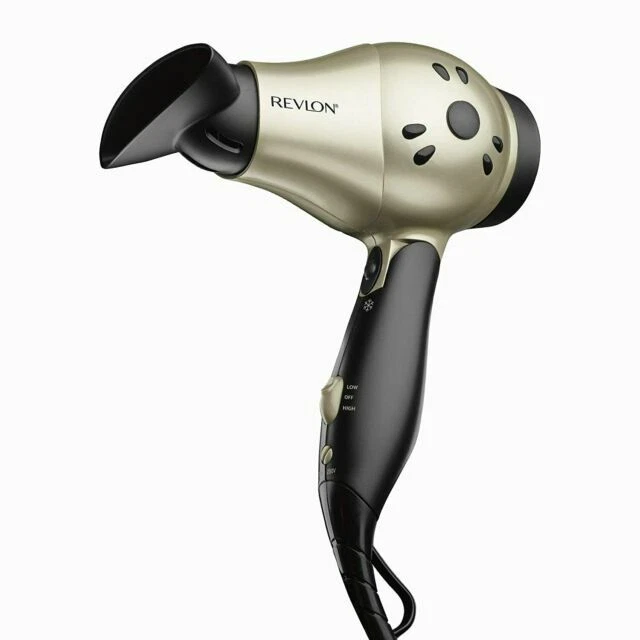 Revlon Fast Dry Travel Hair Dryer 1875W - Black and Gold (RVDR5005)