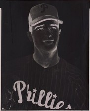 Johnny Callison 8x10 photo negative Philadelphia Phillies Negative 1958-1973