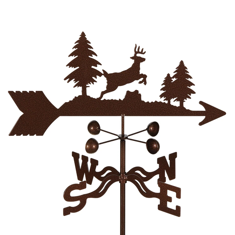 EZ Vane: HEAVY DUTY Steel Deer Jumping Weathervane - Image 1 of 4
