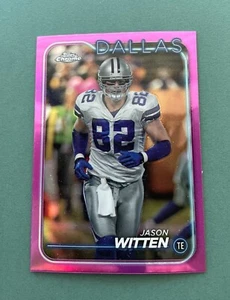 Fútbol americano cromado Jason Witten 2024 Topps refractor rosa #57 Dallas Cowboys - Imagen 1 de 2