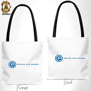Polar Air Cargo Airlines Logo Tote Bag Size 13"x13" 16"x16" Black/White - Picture 1 of 7