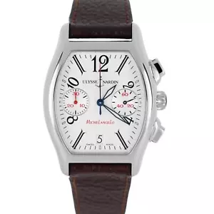 Ulysse Nardin MicheLangelo Chronograph Steel Silver 35mmX37mm 563-42 Watch - Picture 1 of 9