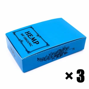 3 Boxes "Flowing Bamboo" Hemp Rolling Papers 77*45mm 3000 leaves smoking RYO - Imagen 1 de 5