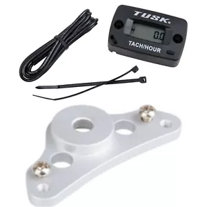 Tusk Tach / Hour Meter ATV MX Dirt Bike Adventure Bike Combo W Mounting Bracket - Picture 1 of 6