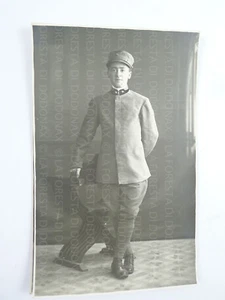 WW1 MILITARY PHOTO ALESSANDRIA AIR DRIVERS FRIEZE UNIFORM NEW LIGURIA - Picture 1 of 2