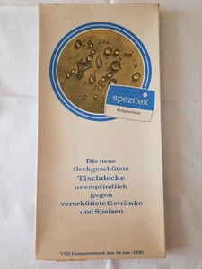 Rosa Tischdecke, Tischtuch, spezitex fleckgeschützt, DDR, VEB Damastweberei Aue - Bild 1 von 7