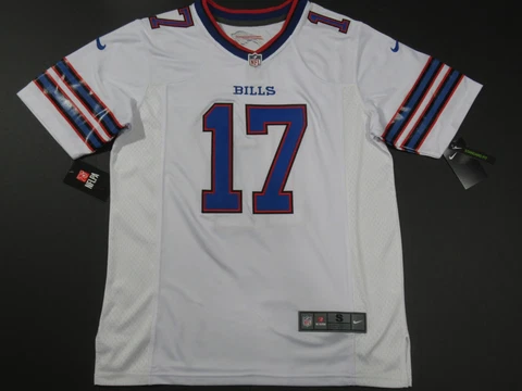 NWT Josh Allen #17 Buffalo Bills Game Men's Jersey White Cover