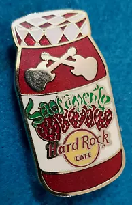 TARRO DE MERMELADA DE FRESA SELLADO SACRAMENTO ETIQUETA DE GUITARRAS DORADAS CRUZADAS Hard Rock Café - Imagen 1 de 1