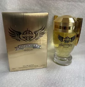 perfume for men Invincible Gold 100ml 3.4fl.oz Long Lasting National Spray - Picture 1 of 3