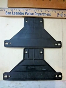 TWO BOAT TRAILER LICENSE PLATE BRACKET HOLDERS POLYURETHANE SEMI RIGID - Picture 1 of 1