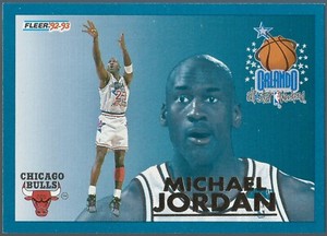 1992-93 Fleer All-Star Michael Jordan Insert Card #6