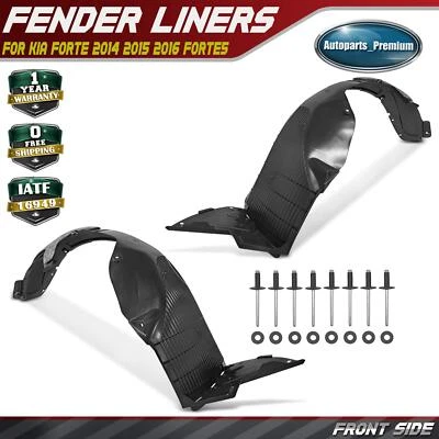 2x Forros de guardabarros interiores delanteros con espuma aislante para Kia Forte Forte5 2014-2016 Foto 1 de 4
