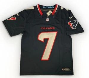 Small CJ Stroud #7 Vapor FUSE Jersey Navy H-Town Elite Quality Houston Texans - Foto 1 di 10