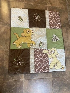 Disney Baby Lion King Crib Blanket Simba Butterfly Comforter Nursery - Picture 1 of 3