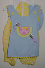 ALEXIS INFANT BABY'S BUMBLE BEE SUMMER SUN SUIT SIZE 3-6 MONTHS NEW WITH TAGS
