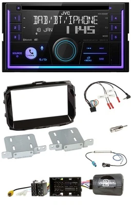 JVC Lenkrad USB 2DIN DAB Bluetooth CD Autoradio für Alfa Giulietta 2014-2021 pia - Bild 1 von 4