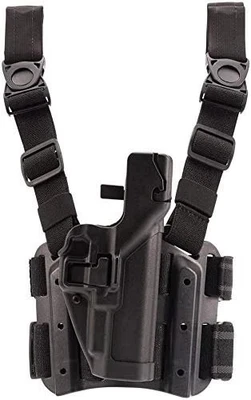 BLACKHAWK! Serpa Level 2 Tactical Holster Black - 430500BK-R, NEW - Image 1 of 3